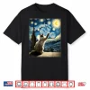 Van Gogh Starry Night Style Artistic Ragdoll Cat Shirt