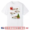 Funny Xmas Lighting Tree Santa Riding Ragdoll Cat Christmas Shirt