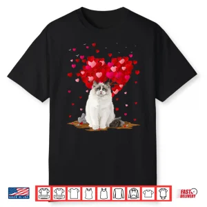Funny Ragdoll Cat Animal Lover Ragdoll Cat Valentine’S Day Shirt