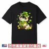 Funny St Patricks Day Ragdoll Cat Leprechaun Hat Shamrock Shirt