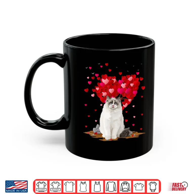 Mug Funny Ragdoll Cat Animal Lover Ragdoll Cat Valentines Day Shirt