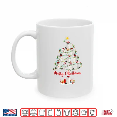Mug Ragdoll Cat Xmas Lighting Santa Ragdoll Cat Christmas Tree Shirt