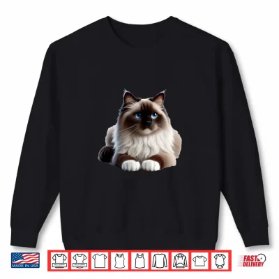 Sweatshirt Cat Breed Series. Ragdoll. Shirt