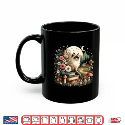 Mug Cute Mushroom Cottagecore Aesthetic Ragdoll cat Shirt