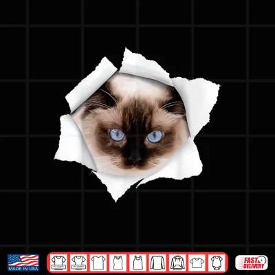 Design Cute Cat Torn Ragdoll Cat Shirt