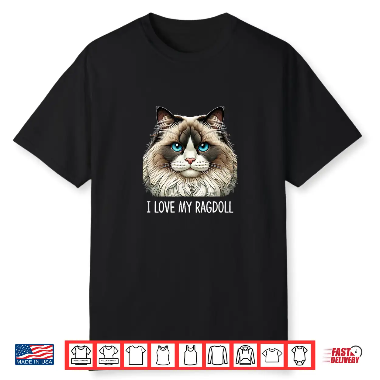 I Love My Ragdoll Cat Shirt