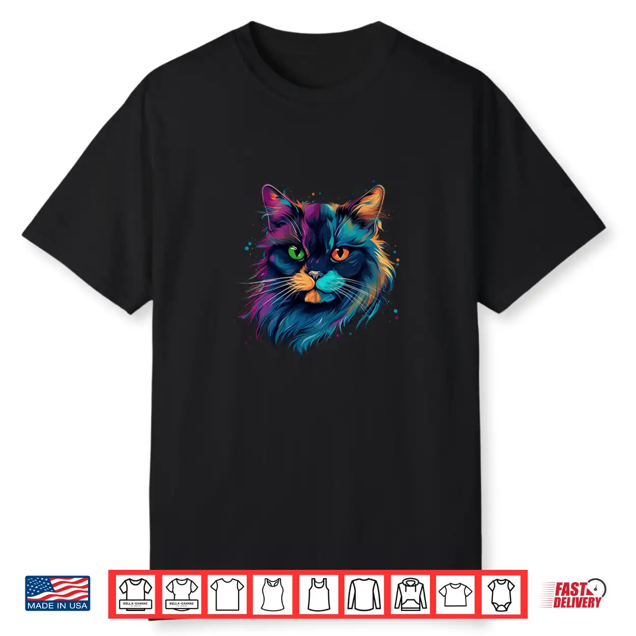 Ragdoll Cat Lover Colorful Pop Art Ragdoll Cat Shirt