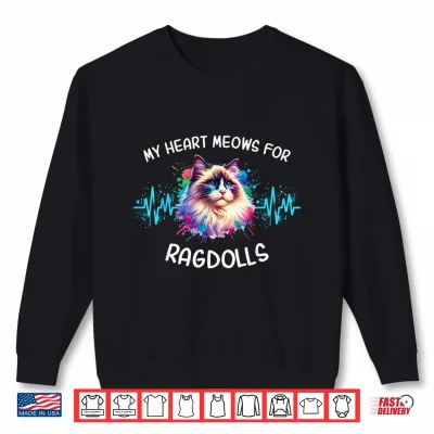 Sweatshirt Ragdoll Cat ECG Ragdolls Shirt