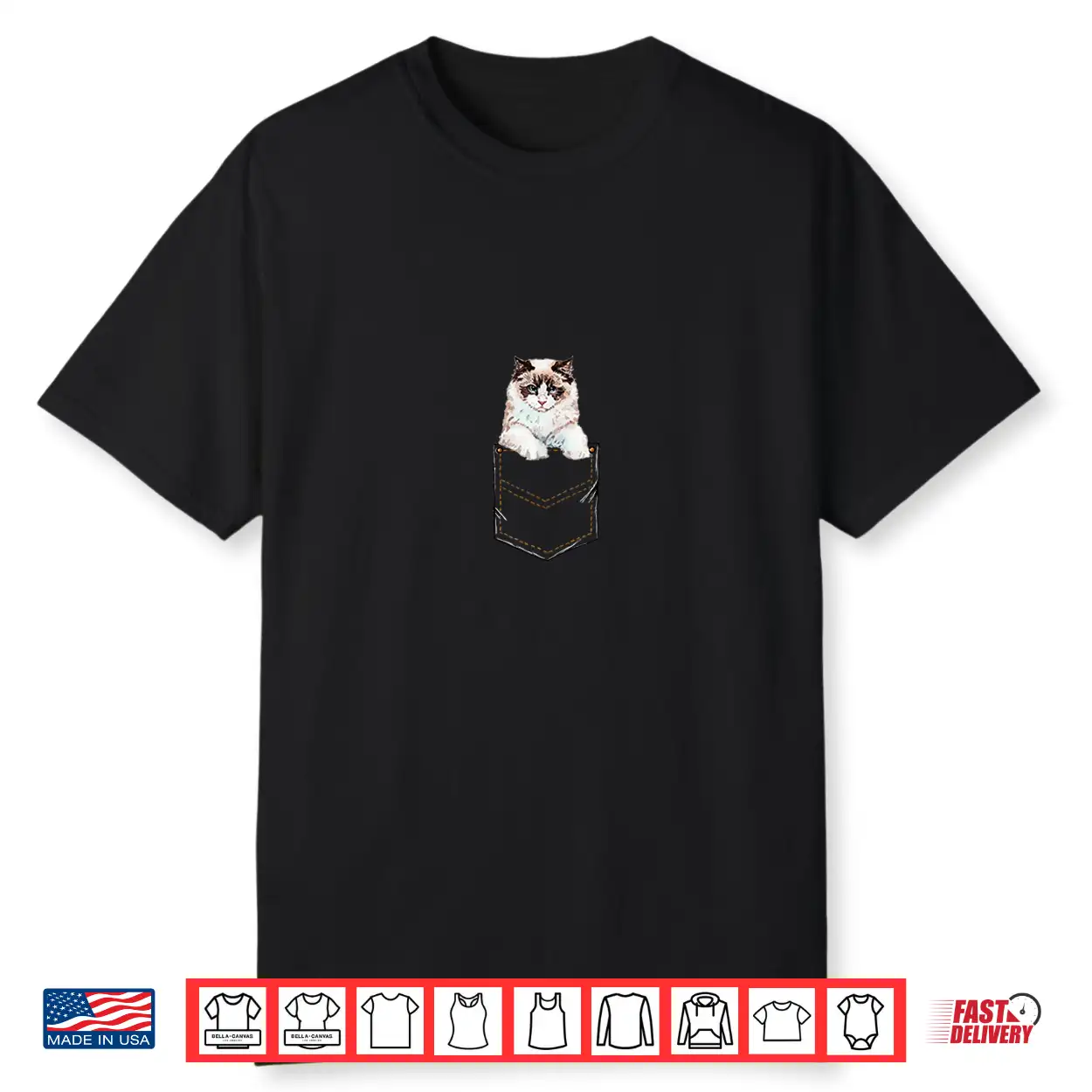 Ragdoll Ragdoll Cat Pocket Kitten Pet Owner Shirt