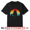Retro Ragdoll Cat Silhouette Sunset Style Feline Lovers Shirt