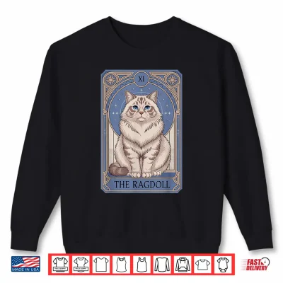 Sweatshirt Tarot Card Ragdoll Cat Mysterious Cat Shirt