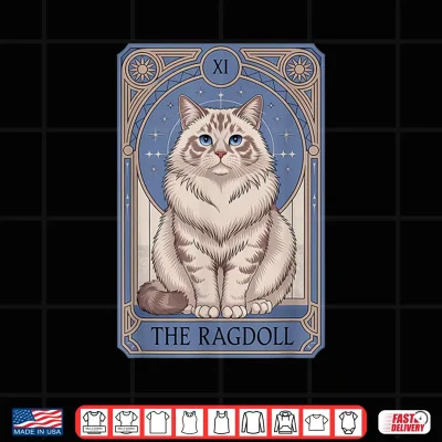 Design Tarot Card Ragdoll Cat Mysterious Cat Shirt