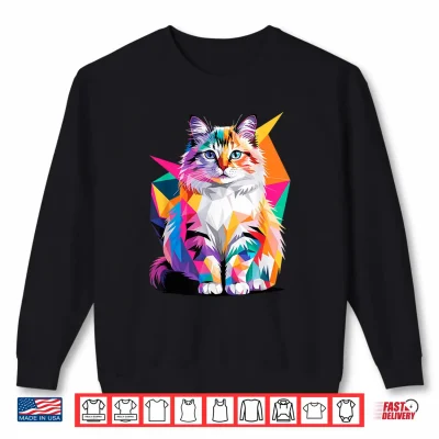 Sweatshirt Abstract Art Ragdoll Cat Ragdolls Puppy Cats Shirt