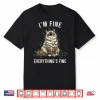 Ragdoll Cat Christmas I’M Fine Everything Is Fine Shirt