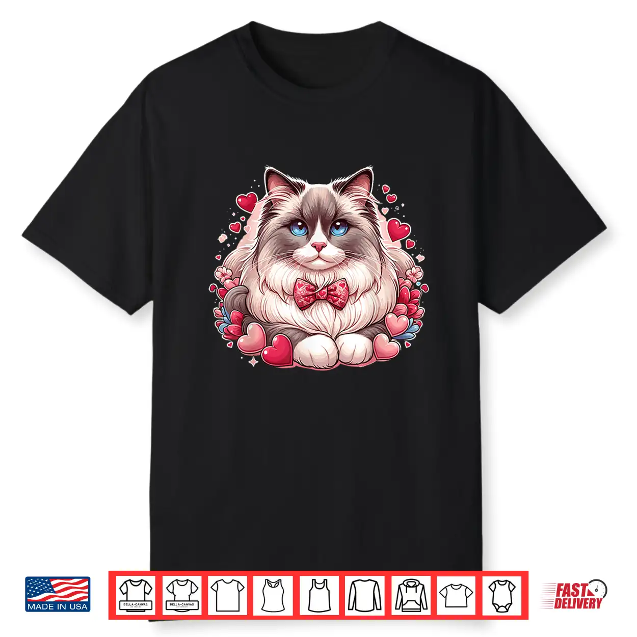 Ragdoll Cat Lover Valentine’S Day Ragdoll Cat Shirt