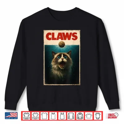 Sweatshirt Funny Ragdoll Cat CLAWS Yarn Ball Top Kitten Men Women Kids Shirt