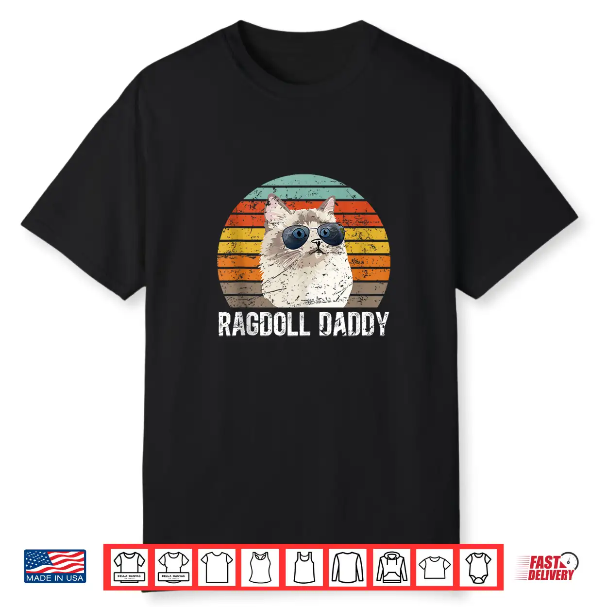 Mens Ragdoll Daddy Ragdoll Cat Dad Ragdoll Cat Owner Shirt