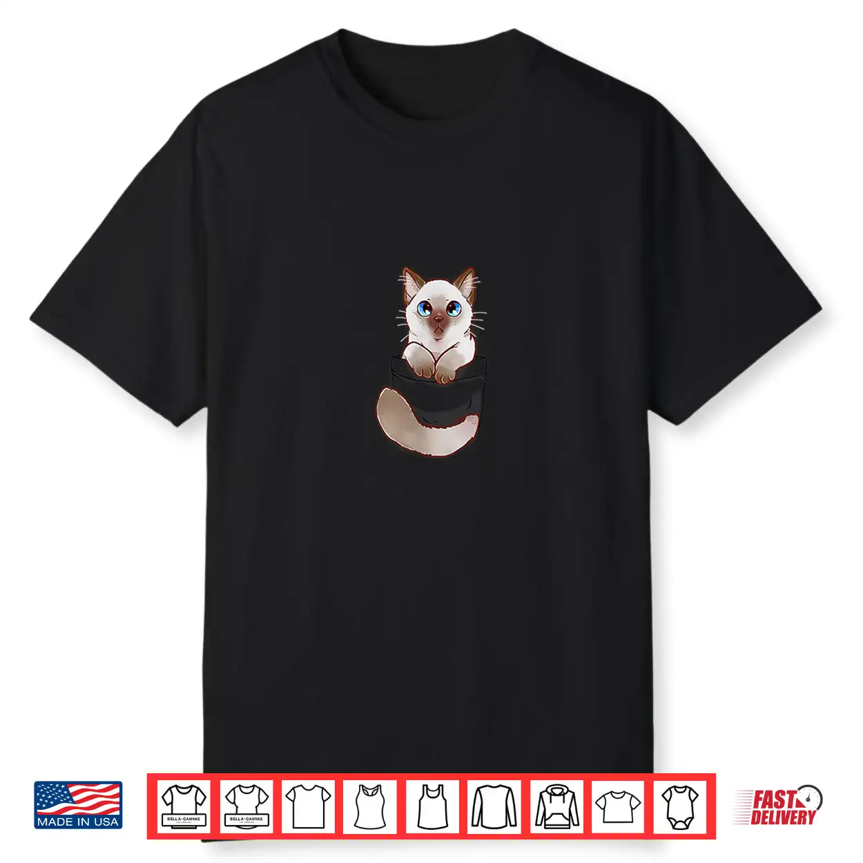 Pocket Cute Ragdoll Kitten Kitty Cat Shirt