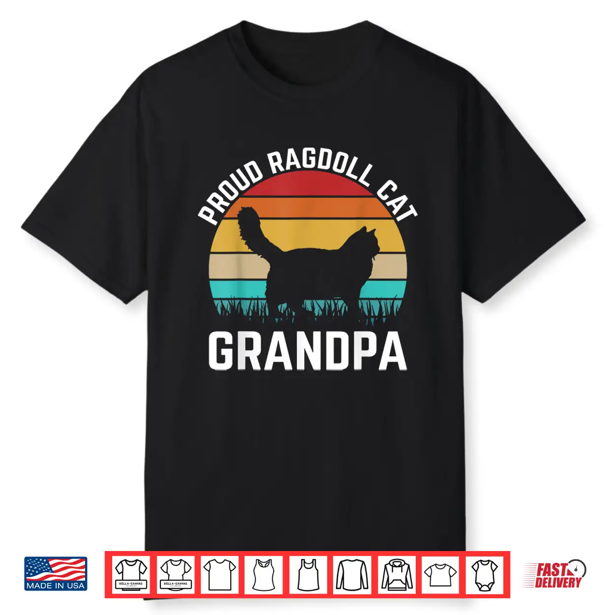 Proud Ragdoll Cat Grandpa I Ragdoll Cat Shirt