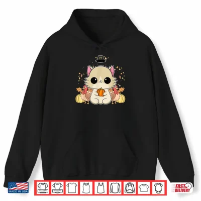 Hoodie Ragdoll Cat Anime Kitten Thanksgiving Turkey Shirt
