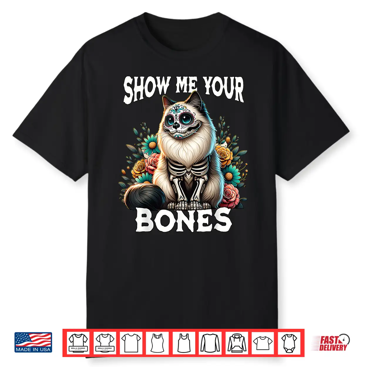 Ragdoll Cat Dia De Los Muertos Ragdoll Halloween Ragdoll Shirt