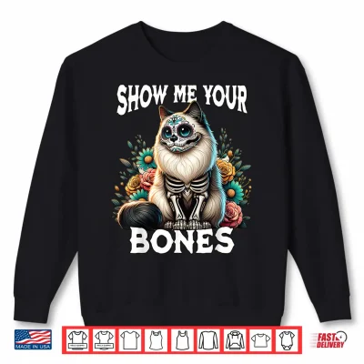 Sweatshirt Ragdoll Cat Dia De Los Muertos Ragdoll Halloween Ragdoll Shirt