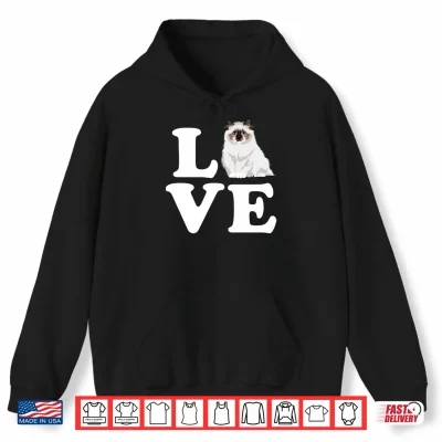 Hoodie Ragdoll Cat Love Mom Funny Cat Lover Women Shirt