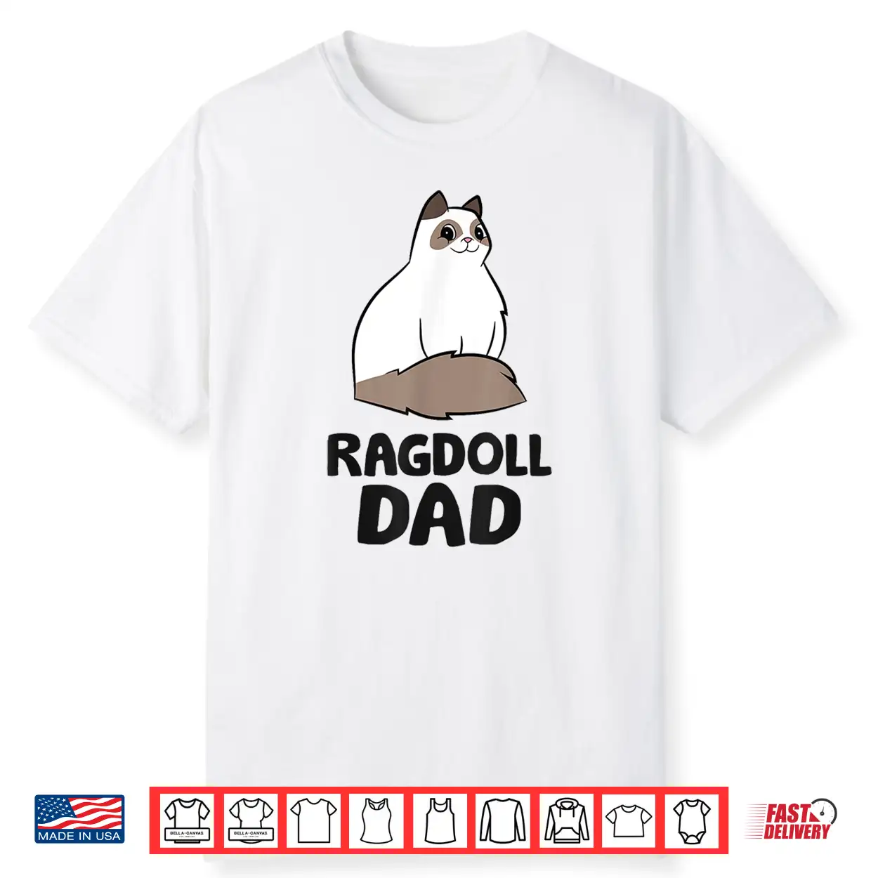 Ragdoll Cat Owner Papa Ragdoll Dad Shirt