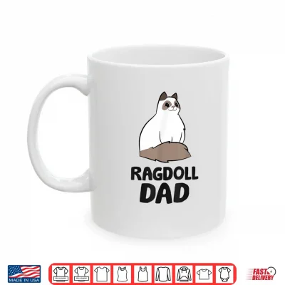 Mug Ragdoll Cat Owner Papa Ragdoll Dad Shirt