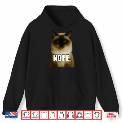 Hoodie Ugly Ragdoll Cat Meme Grumpy Face Mood Disgusted Shirt