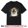 Ragdoll Blue Eyed Boho Chic Cat Flowers Nature Garden Pretty Shirt