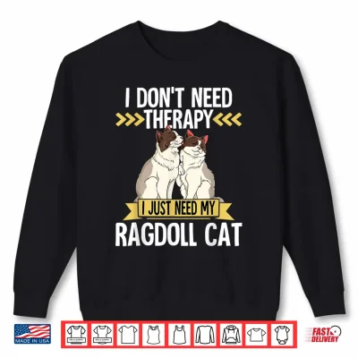 Sweatshirt Ragdoll Cat Men Women Kids Shirt
