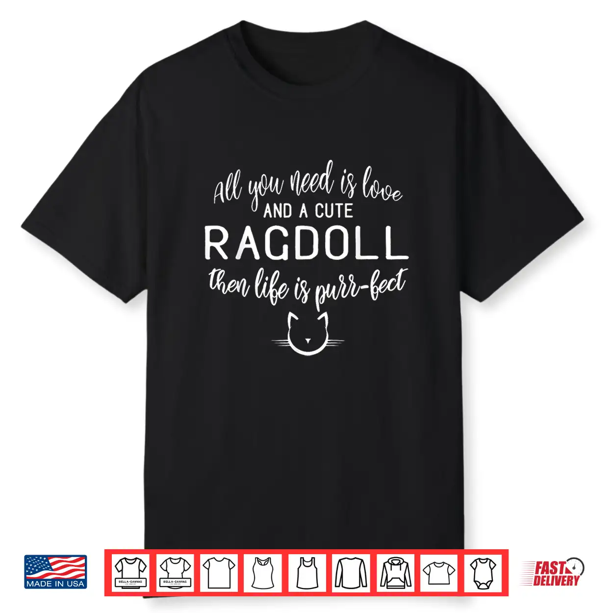 Ragdoll Cat Shirt Gift For Feline Lovers Shirt For Men Women Girls Kids