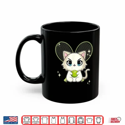 Mug Ragdoll Cat Playing Tennis Men Women Kids Shirt