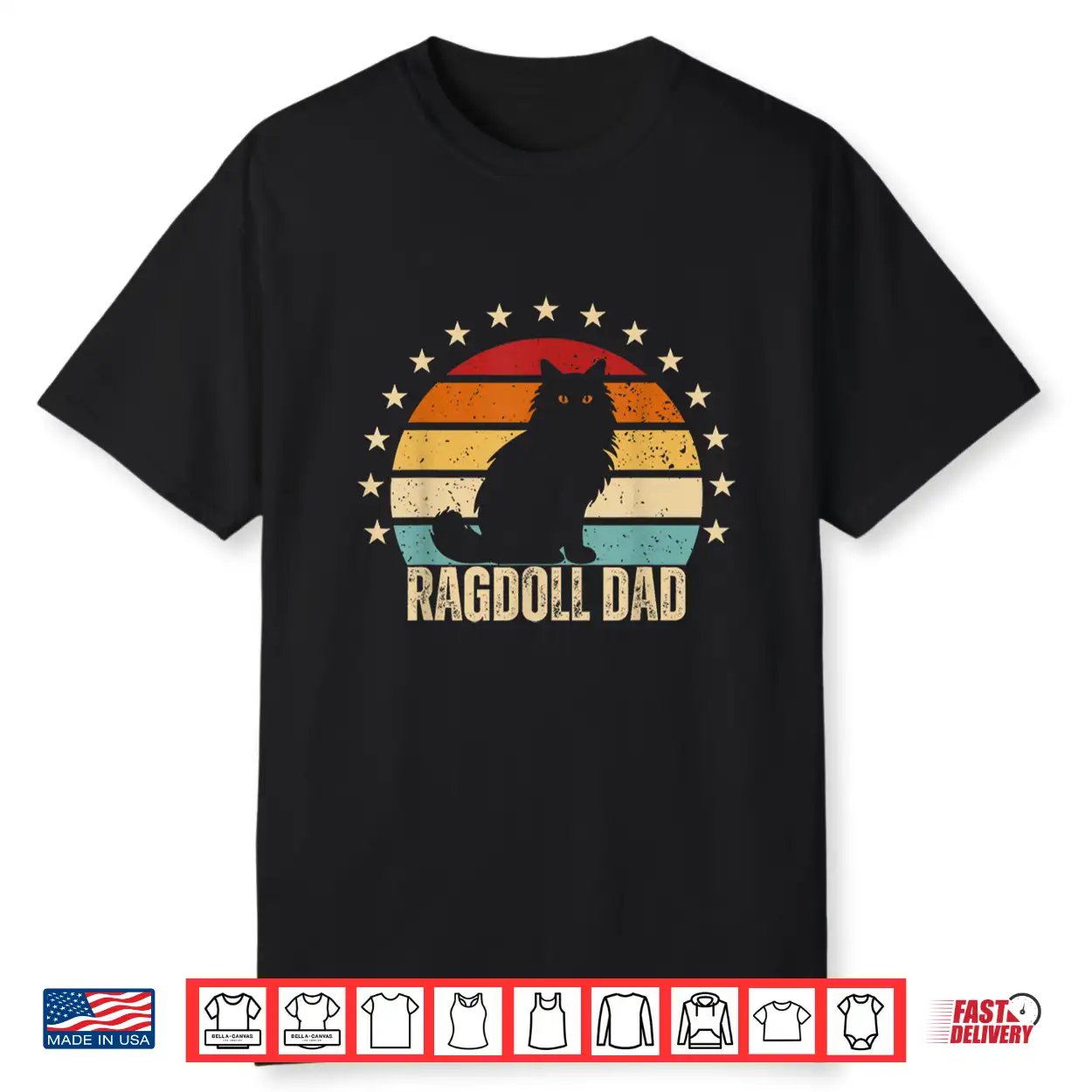 Ragdoll Dad Funny Ragdoll Cat Lover Father Men Shirt