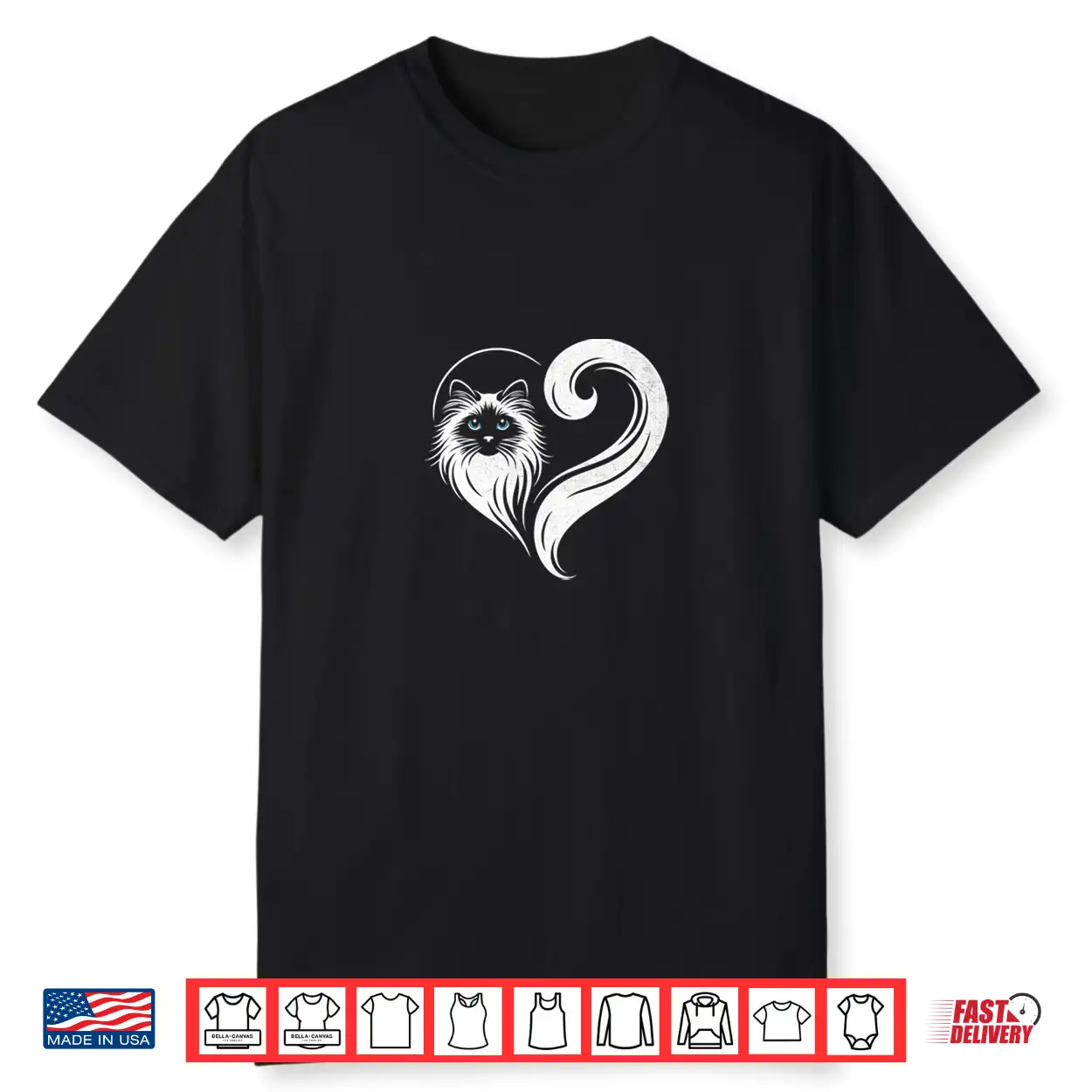Ragdoll Heart Cat Lover Ragdolls Cats Shirt