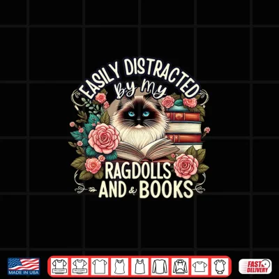 Design Ragdoll Lover Ragdoll Cat Ragdolls and Books Shirt