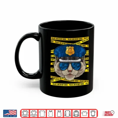 Mug Ragdoll Police Officer Policeman Funny Police Cat Shirt