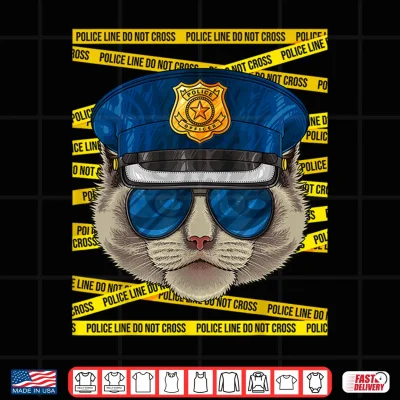 Design Ragdoll Police Officer Policeman Funny Police Cat Shirt