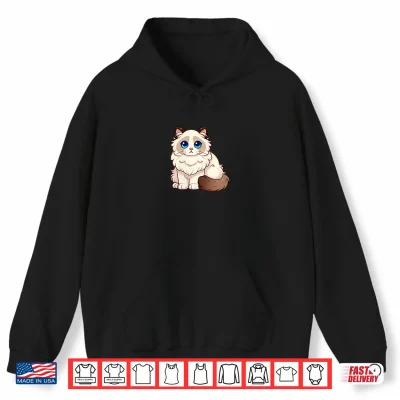 Hoodie Womens Cute Ragdoll Cat Shirt