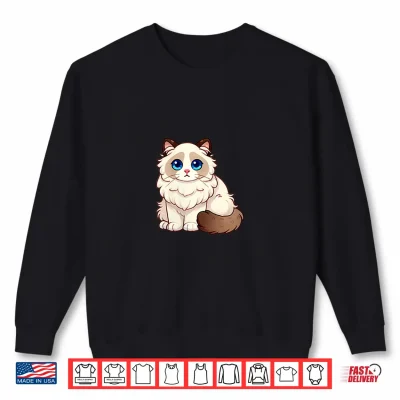 Sweatshirt Womens Cute Ragdoll Cat Shirt