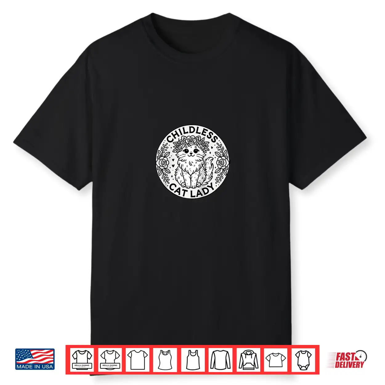 Childless Cat Lady Funny Cute Ragdoll Cat Shirt