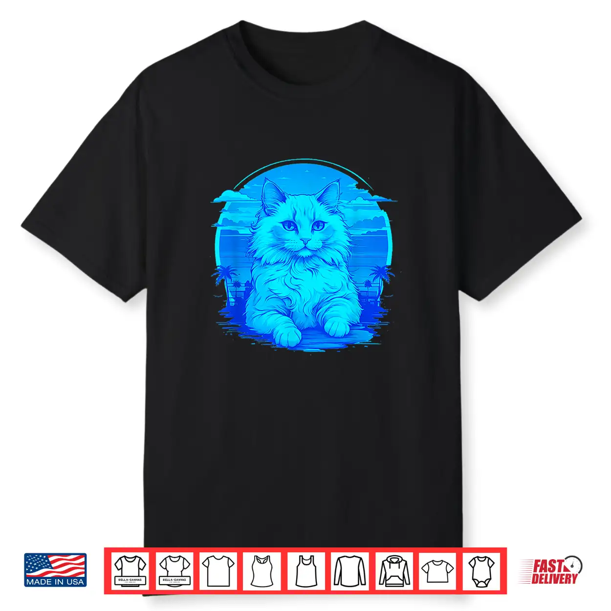 Ragdoll Cat Cartoon To Fall In Love With Sunset Shirt