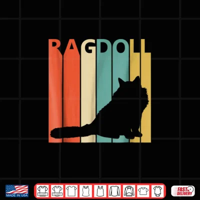Design Vintage Ragdoll Cat Shirt Cat Owner Tshirt Gift