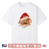 Funny Xmas Persian Cat Christmas Lights Adorable Face Fluffy Shirt