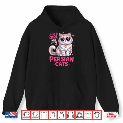 Hoodie Girls Persian Cat Shirt