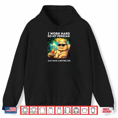 Hoodie Persian Cat Lover Design Funny Persian Shirt
