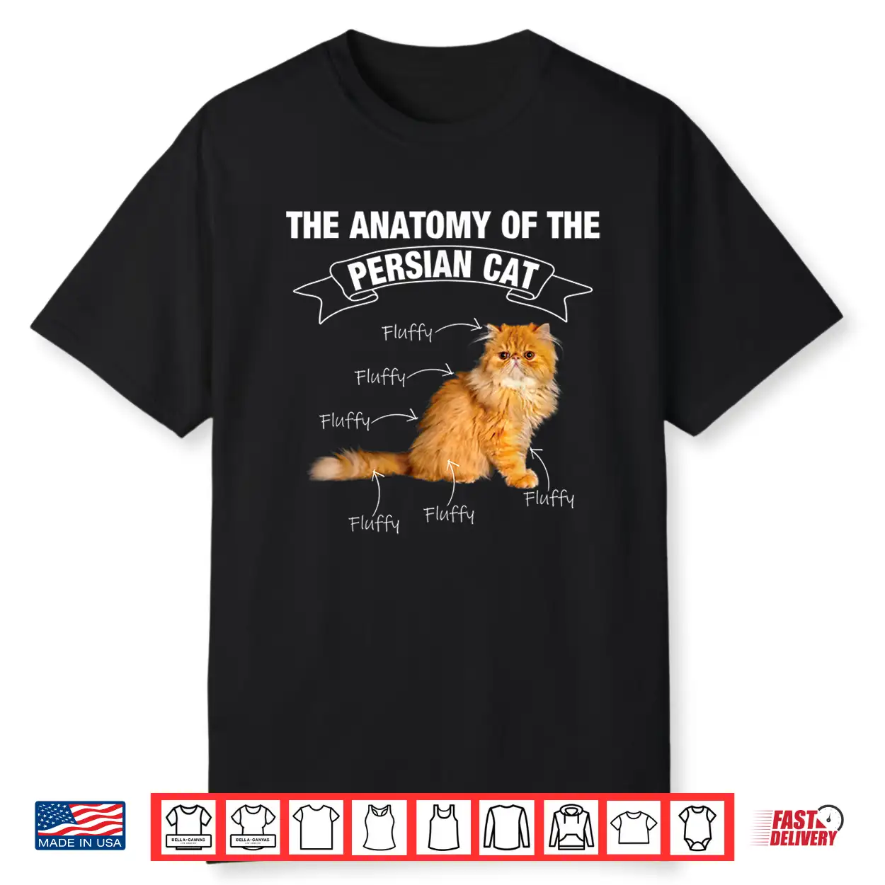 Persian Cat Persian Cats Anatomy Shirt
