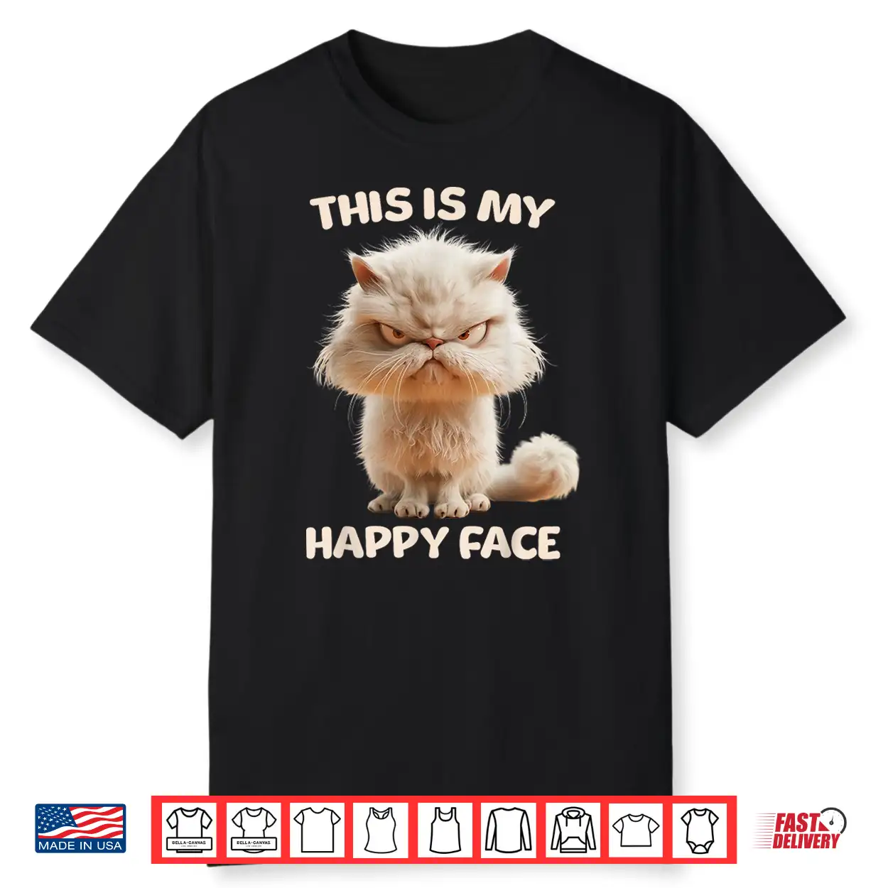 This Is My Happy Face Persian Cat Shirt