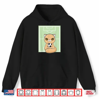Hoodie Exotic Shorthair Cat Anime Kitten Soccer Football Men Women Kids Shirt